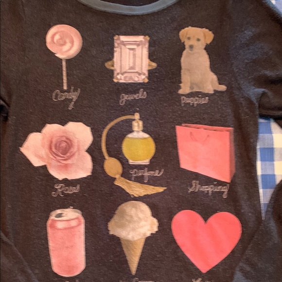 Wildfox Black Sweatshirt with Colorful Graphics - Picture 2 of 7